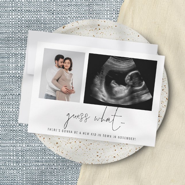 2 Photos Guess What Script Pregnancy Announcement (Creator Uploaded)