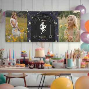 2 Photos Mystic Zodiac Aries 21st Birthday Banner