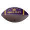 2 Photos, Personalized Football, Purple and Gold