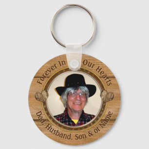 2 Photos Personalized, Memorial Keychain Keepsakes
