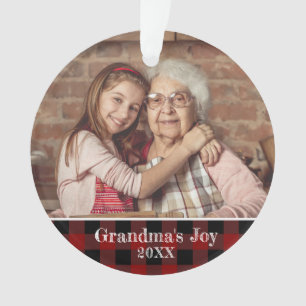 2 photos Plaid Joy Red Buffalo de Grand-mère
