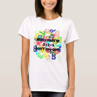 2 Plus 2 Equals 5 women's T-shirt