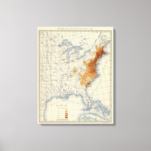 2 Population 1790 Canvas Print