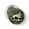 2¼" Round Ethiopian Lion of Judah Coin Badge
