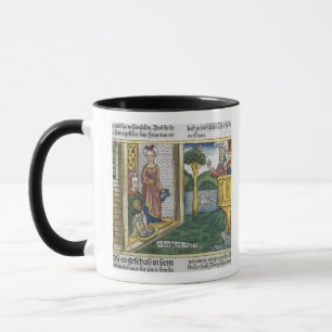 2 Samuel 11 1-5 David sees Bathsheba bathing, from Mug