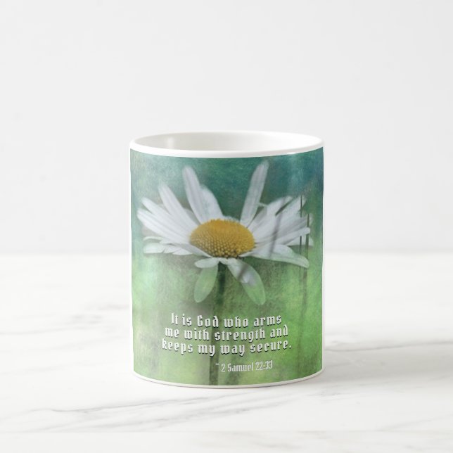 2 Samuel 22:33 It is God who arms me with strength Coffee Mug (Center)