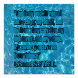 2 Samuel 22:3 WEBU Poster