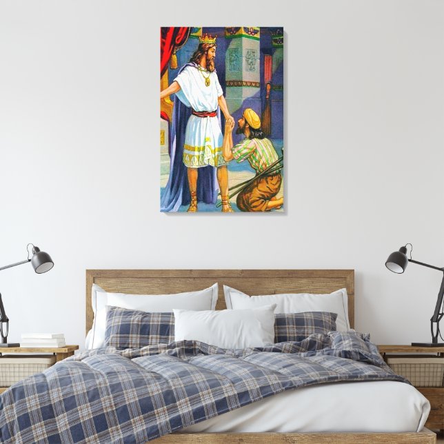 2 Samuel 9 Kindness to Mephibosheth Canvas (Insitu(Bedroom))