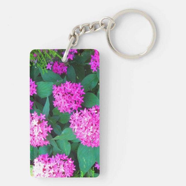 2 side Printed DIY easy add or replace photo image Keychain (Back)