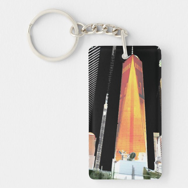 2 side Printed DIY easy add or replace photo image Keychain (Front)