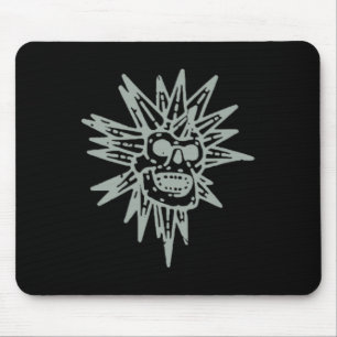 (2 Side) Spooky Island Est 2002 Amusement Skull Ha Mouse Pad