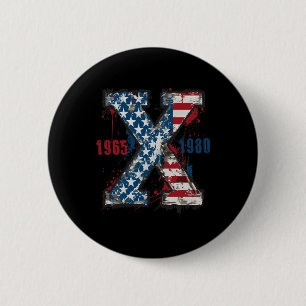 (2 Sided)4th Of July Trump American Flag Usa 2 Inch Round Button