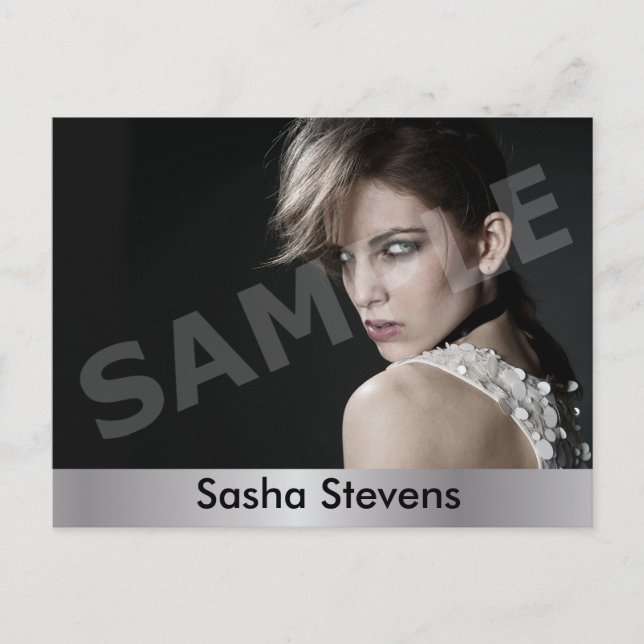 2-Sided Actor & Model Headshot Comp Postcard (Front)