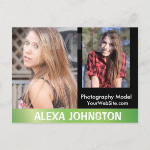 2-Sided Actor & Model Headshot Comp Postcard