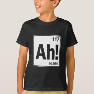 2 Sided Ah The Element Of Surprise Funny Chemistry T-Shirt