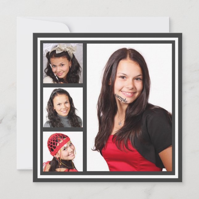 2 Sided Any Colour Photo Graduation Party Invitation (Front)