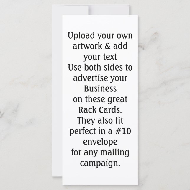 2 sided Business Rack cards Advertising (Front)