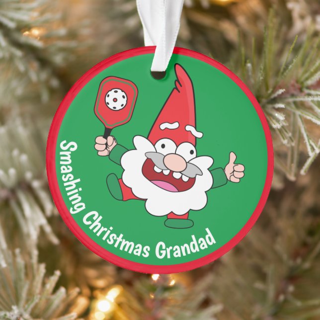 🎅🤶2 sided customizable  Christmas pickleball  Ornament (Tree)