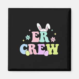 2 Sided ER Crew ER Dept Easter Nurse Emergency Magnet