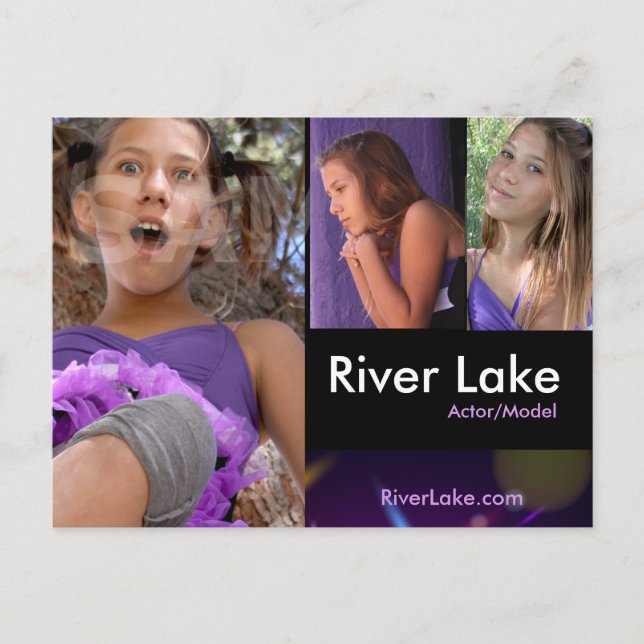 2 Sided Headshot Composite Cards - Actor Headshots (Front)