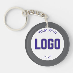 2 sided Logo on Clean Company Business  Keychain
