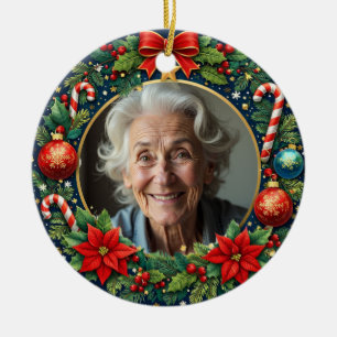 2 sided Memorial Christmas Ceramic Ornament
