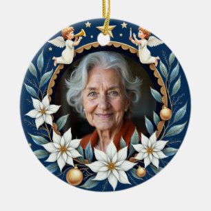 2 sided Memorial Christmas Heavenly Harmony  Ceramic Ornament