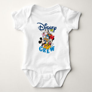 2 Sided Mickey & Friends Crew - Family Vacation Baby Bodysuit