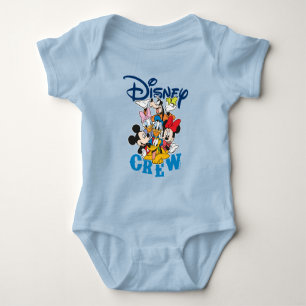 2 Sided Mickey & Friends Crew - Family Vacation Baby Bodysuit