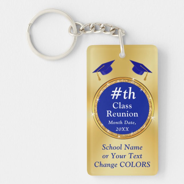 2 Sided Photo, Personalized CLASS REUNION Gifts,  Keychain (Front)