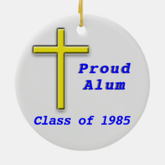 2 sided Saint Alice School Colour Patch Ceramic Ornament