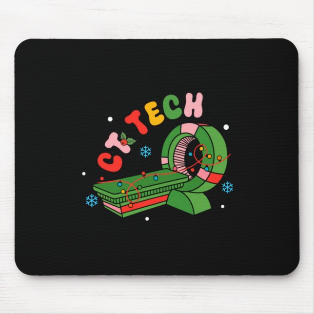 (2 Sided) Santa's Favorite Ct Tech Christmas Techn Mouse Pad (Front)