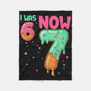 2 Sides 67 I Was 6 Now 7 Front And Ck  Fleece Blanket