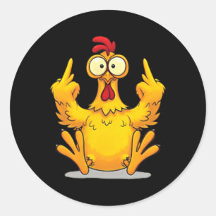 (2 Sides) Don't Like Me F-caw-f Problem Solved Ang Classic Round Sticker