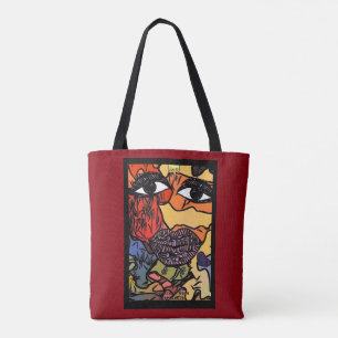 2 sides to every story... tote bag