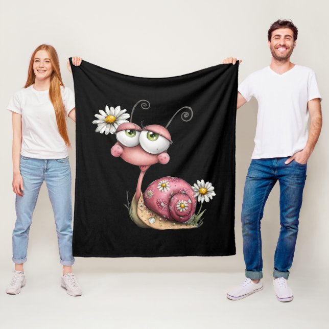 #2 Snail loves you Fleece Blanket (In Situ)