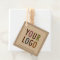 2" Square Hang Tags with String with Company Logo