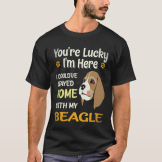 2 Stayed Home With My Beagle T-Shirt