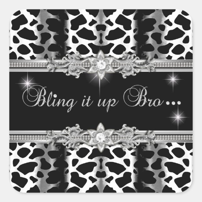 2 Sticker Lisa Bling Petit Carré (Devant)