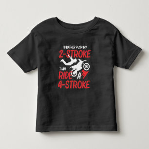 2 Stroke MX Motocross Dirt Bike Rider supercross Toddler T-shirt