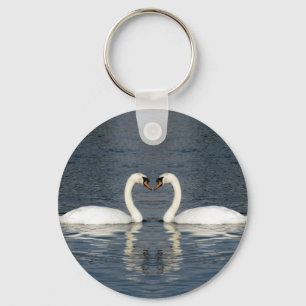 2 Swans Keychain