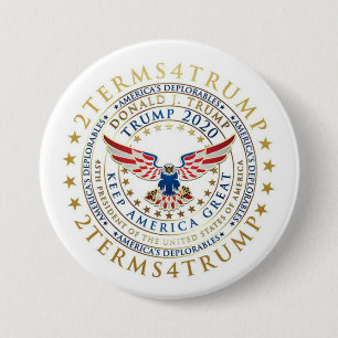 2 Terms 4 Trump 3 Inch Round Button