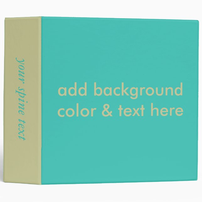 2" three-ring binders easy template (Front/Spine)