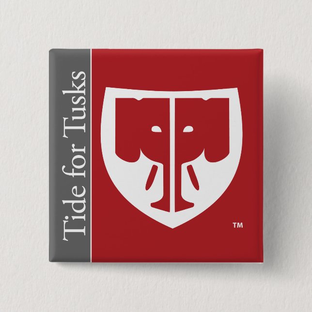 2" Tide for Tusks button (Front)