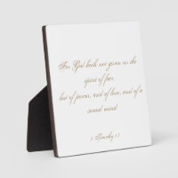 2 Timothy 1:7 Scripture Bible Verse Script