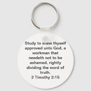 2 Timothy 2:15 Keychain