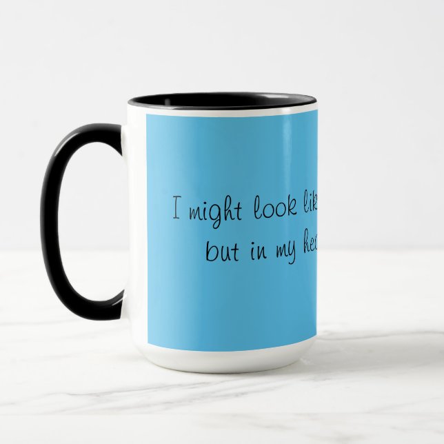 2 tonalités 15 oz Cheval Thème Mug (Gauche)