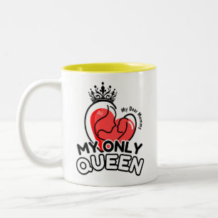 2-Tone Mug 11oz : My Only Queen (yellow)