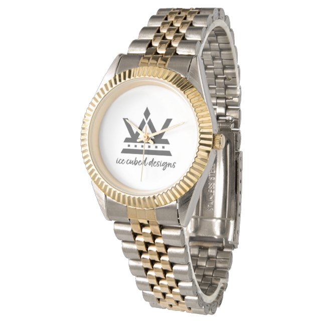 2 tone timepiece watch (Angled)