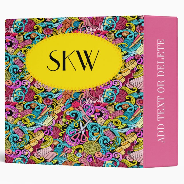 #2 Tricot à coudre Classeur Seamstress (Dos/Côté)